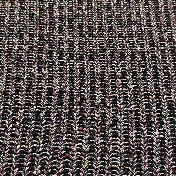 French Connection Women L Sweater 100% Cotton Boatneck Black Multi Pullover - Picture 5 of 10